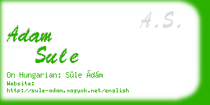 adam sule business card